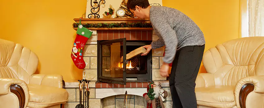 Rusted Metal Fireplace Restoration in Palisades Park, New Jersey