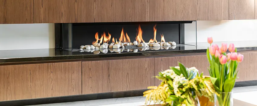 Double-height Fireplace Design Refurbishment in Palisades Park, New Jersey
