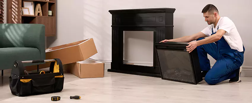 Old Rusted Metal Fireplace Repair And Replacement in Palisades Park, NJ